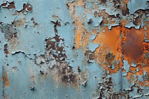 Peeling paint tin background