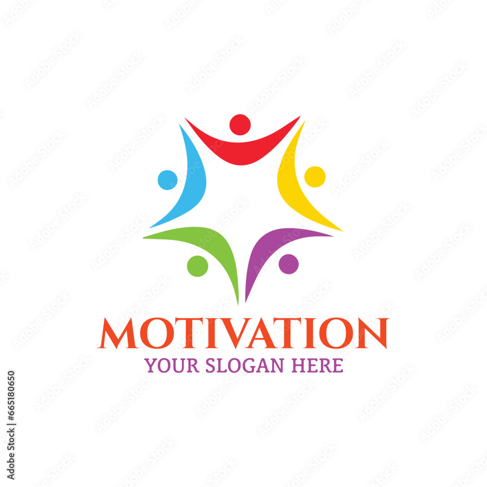 motivation logo design vector motivation logo design vector