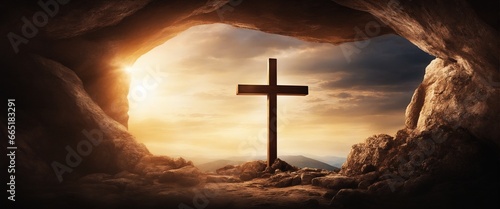 Fotografia Crucifixion and Resurrection