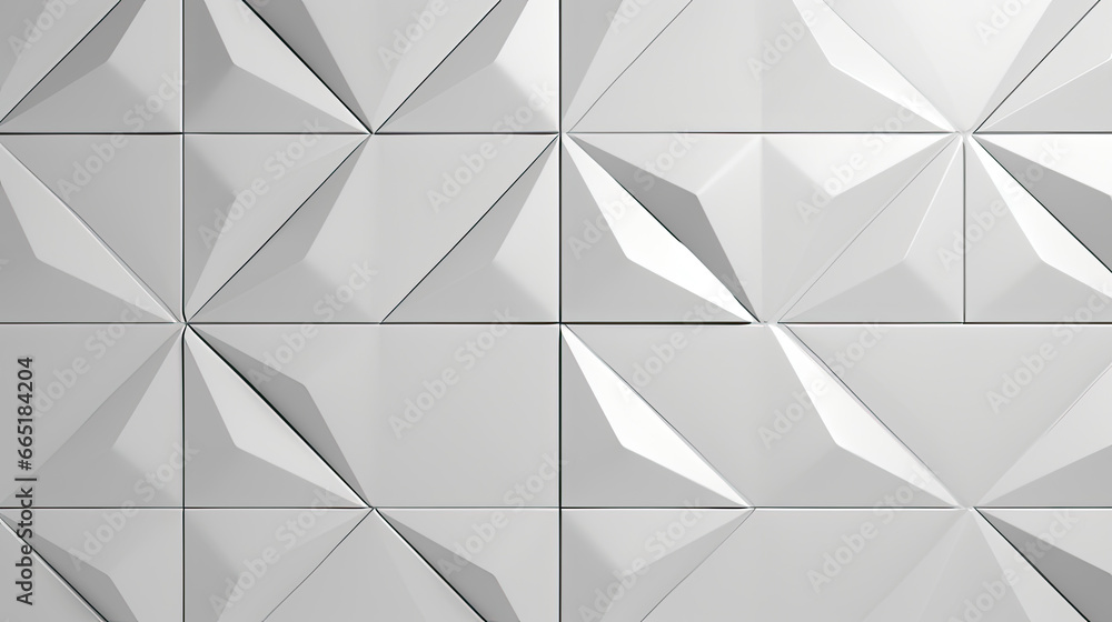 Fototapeta premium Abstract white triangle background