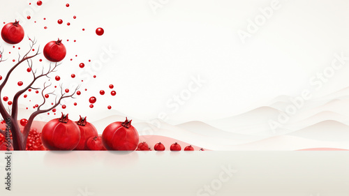 Yalda night. birth of Mithra, the ancient Arian goddess of light. Iranians, Shab-e-Chellé. winter solstice celebration on the first day of winter in the Persian solar calendar. pomegranate.