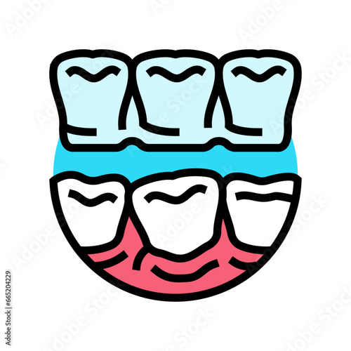 invisalign treatment color icon vector. invisalign treatment sign. isolated symbol illustration