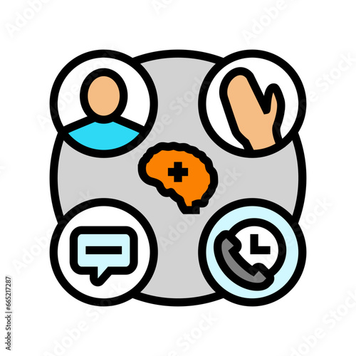 stroke evaluation color icon vector. stroke evaluation sign. isolated symbol illustration