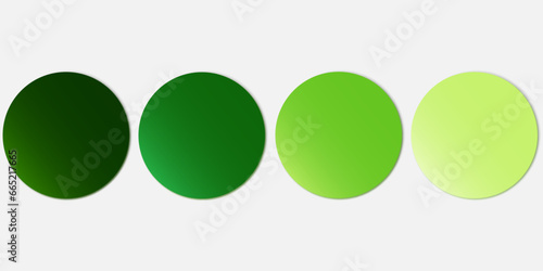Vector illustration of round paper notes. Eps10.
