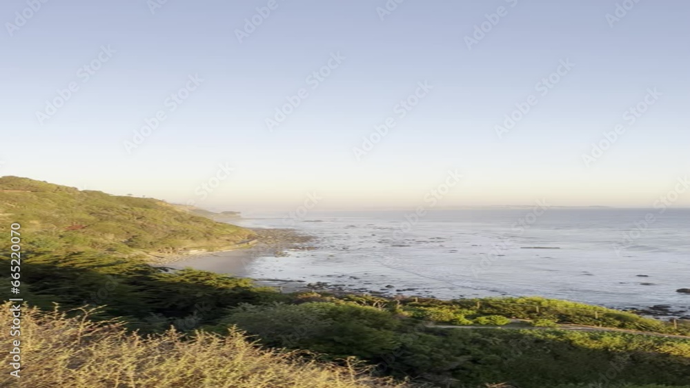 coastal view sunset beach vertical video coastal view sunset beach vertical video