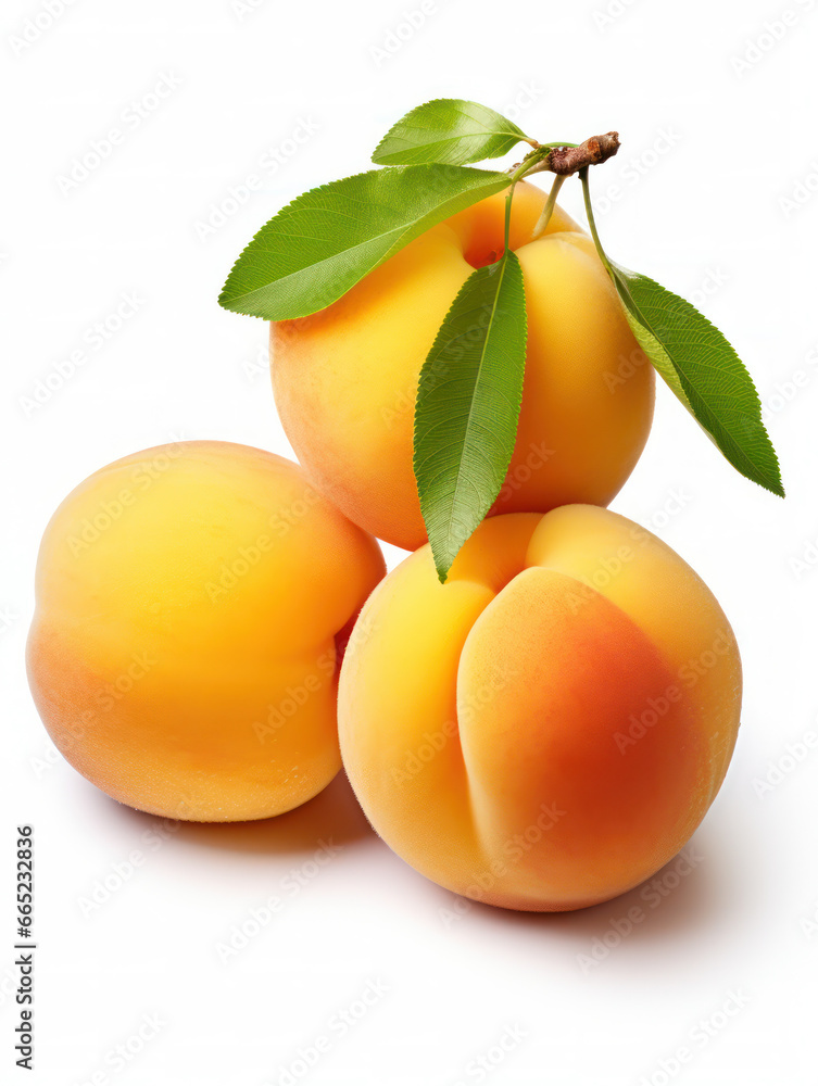 Apricot Studio Shot Isolated on Clear Background, Food Photography, Generative AI Apricot Studio Shot Isolated on Clear Background, Food Photography, Generative AI