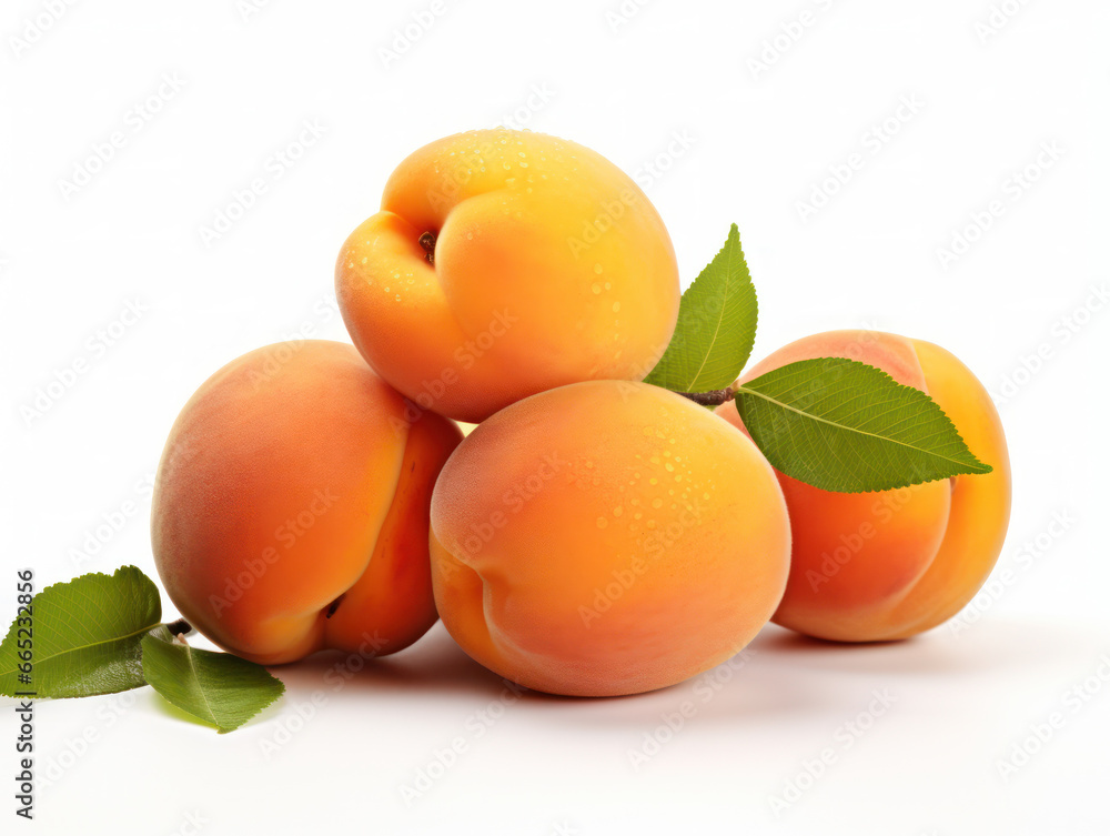 Apricot Studio Shot Isolated on Clear Background, Food Photography, Generative AI Apricot Studio Shot Isolated on Clear Background, Food Photography, Generative AI