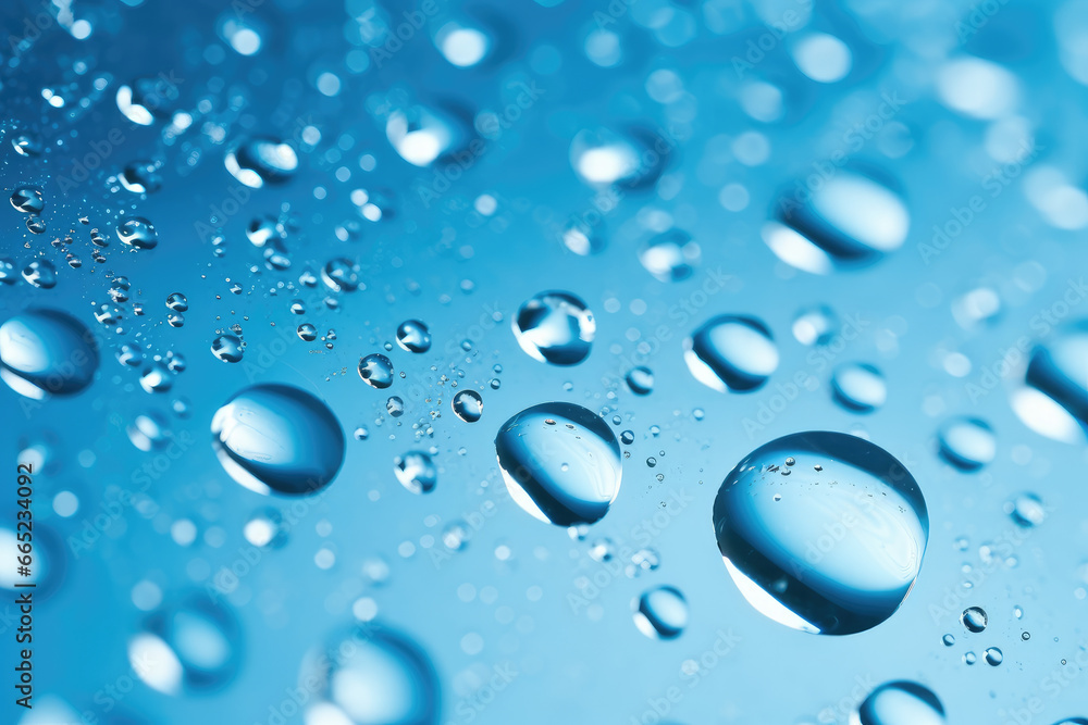 blue water droplets background material