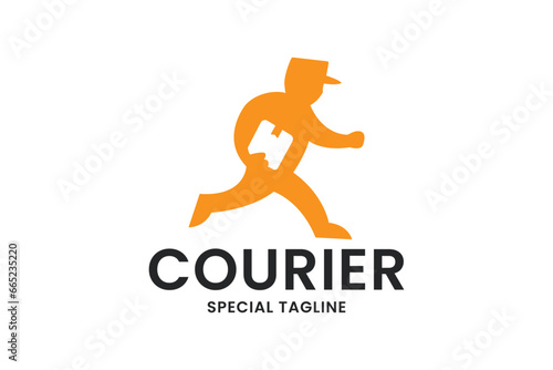 courier logo design