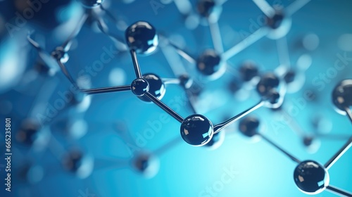 Molecular structure connection technology background material