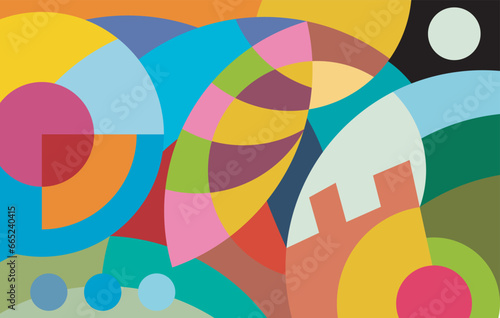 colorful abstract art for wall decoration