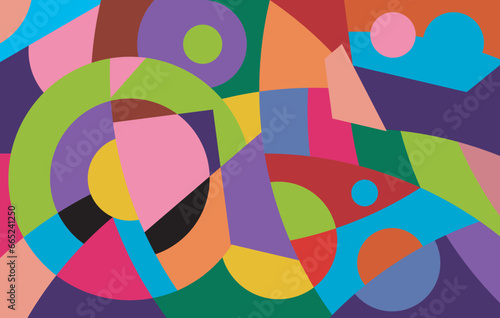 colorful abstract art for wall decoration