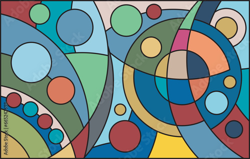 colorful abstract art for wall decoration