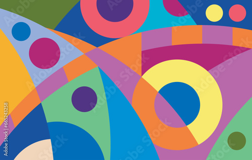 colorful abstract art for wall decoration
