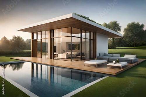 luxury villa with pool © Artland