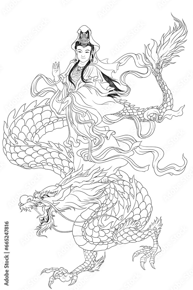 Avalokitesvara Bodhisattva (Sketch illustrations) Avalokitesvara Bodhisattva (Sketch illustrations)