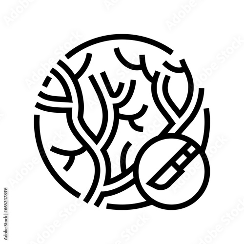 cardiovascular surgery line icon vector. cardiovascular surgery sign. isolated contour symbol black illustration