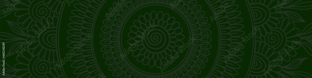 Henna Ornament on Green Background Henna Ornament on Green Background