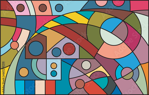 colorful abstract art for wall decoration