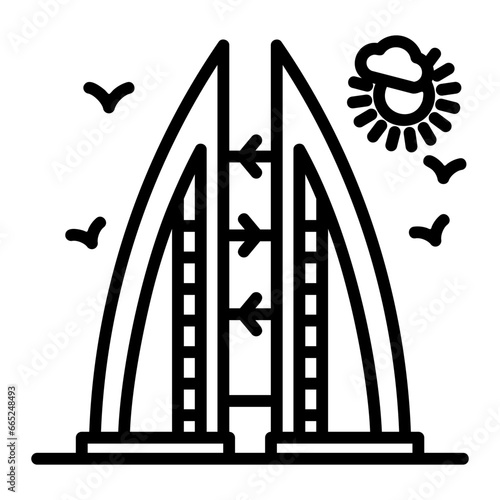 bahrain trade centre icon