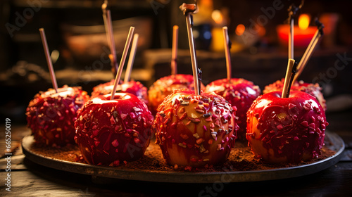 Delicious Halloween Candy Apples, A Sweet Treat to Savor