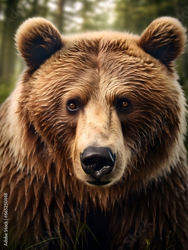 brown bear portrait