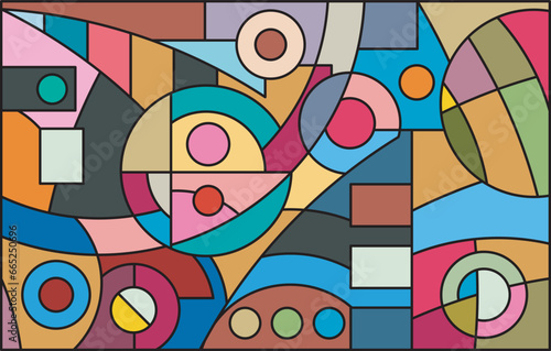 colorful abstract art for wall decoration