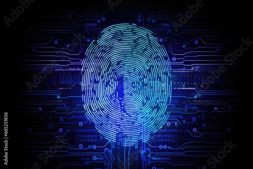 Biometric identification fingerprint scanning . The system of fingerprint scanning - biometric security devices