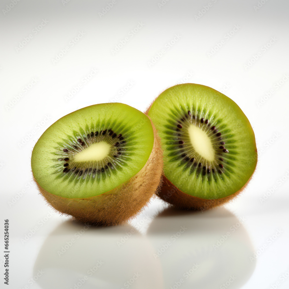 Kiwi Fruit Studio Shot Isolated on Clear Background, Food Photography, Generative AI Kiwi Fruit Studio Shot Isolated on Clear Background, Food Photography, Generative AI