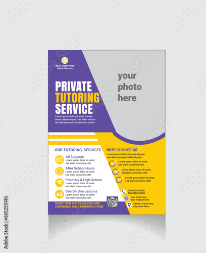 private tutoring service flyer