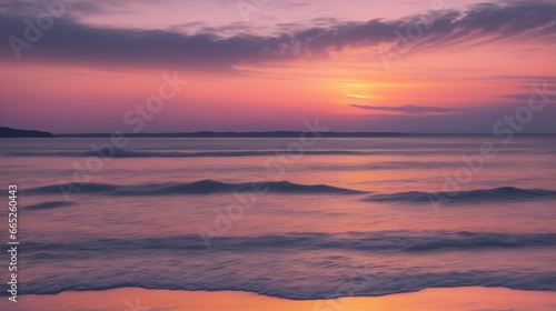 sunset over the sea