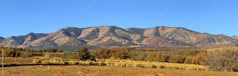 A Panoramic View of the Mountains of Monticello, Utah