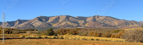 A Panoramic View of the Mountains of Monticello, Utah