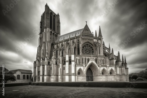 A majestic cathedral. Generative AI