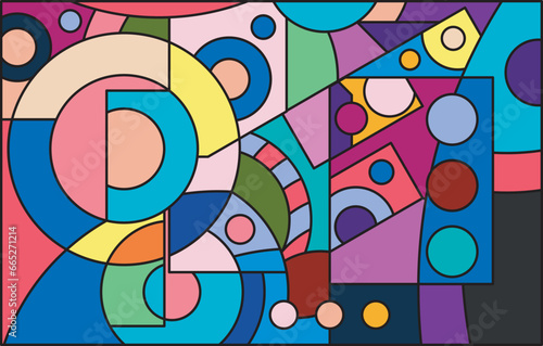colorful abstract art for wall decoration