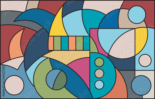 colorful abstract art for wall decoration