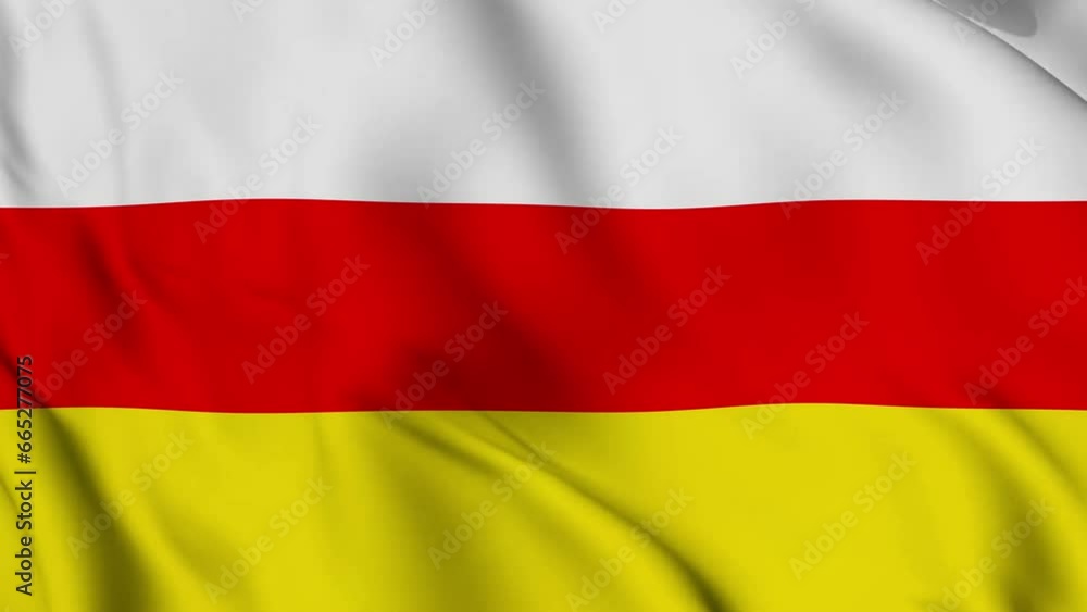 South Ossetia Waving Flag Realistic Animation Video South Ossetia Waving Flag Realistic Animation Video