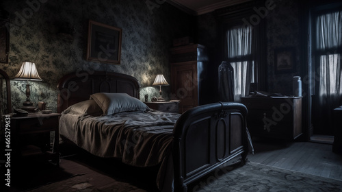 Spook Haunted House Bedroom