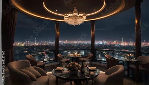 Luxury Hotel Night Zoom in