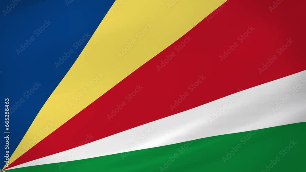 Seychelles Waving Flag Realistic Animation Video Seychelles Waving Flag Realistic Animation Video