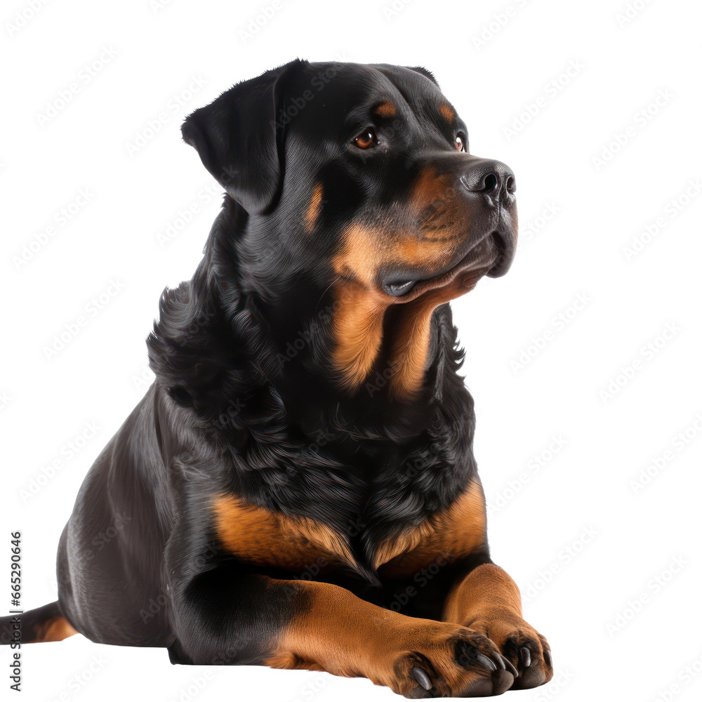 rottweiler isolated on transparent background,transparency 