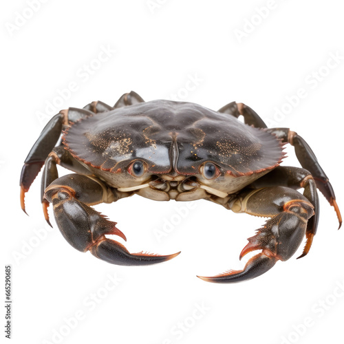Mud crab isolated on transparent background,transparency  photo