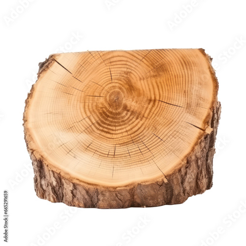 tree trunk cut isolated on transparent background,transparency 