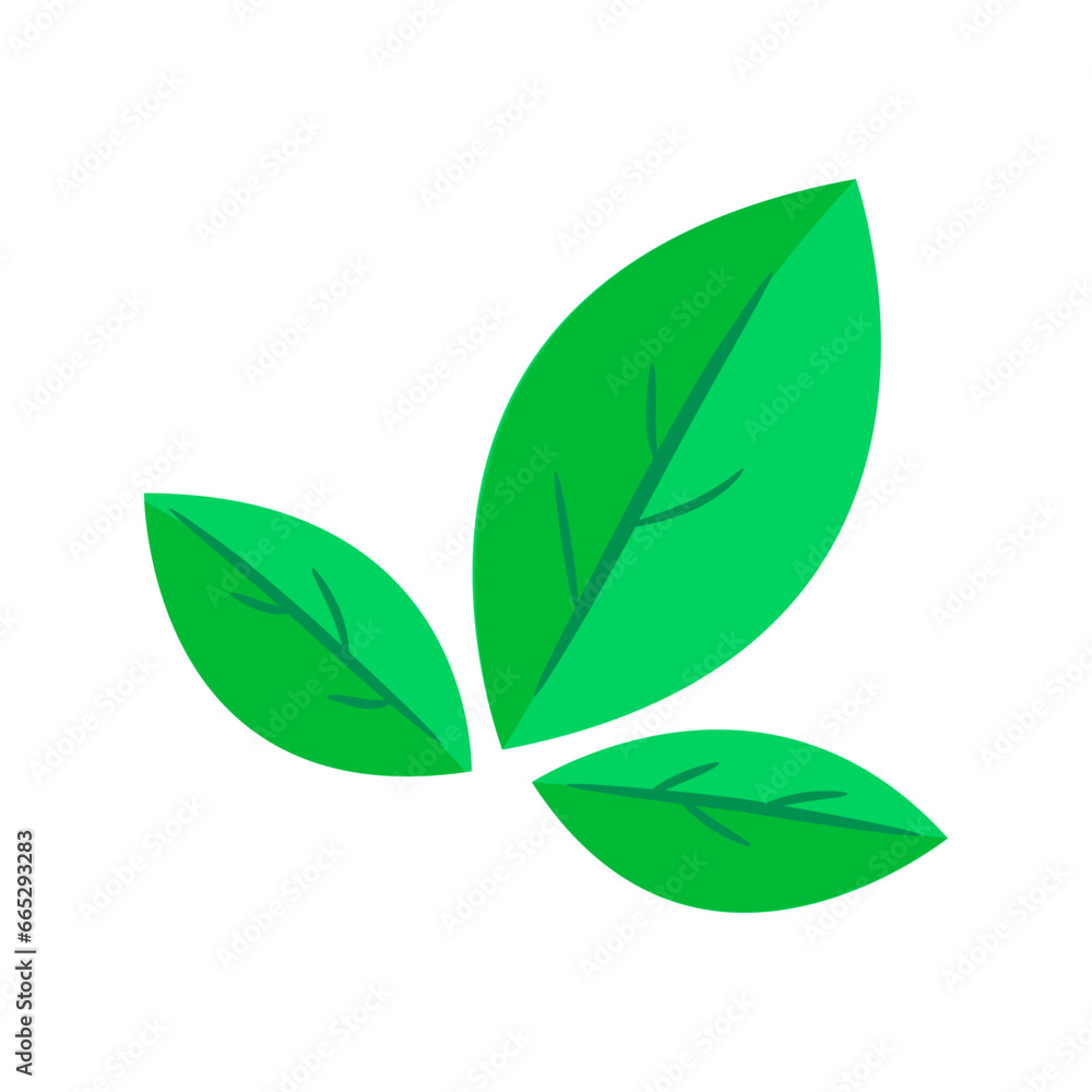 Vector green leaves element vector icon. green leaf vector symbol Vector green leaves element vector icon. green leaf vector symbol