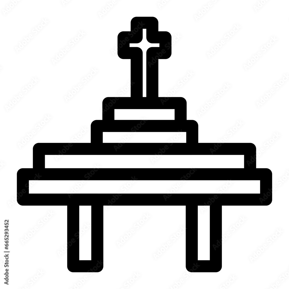 altar day of the dead icon illustration altar day of the dead icon illustration