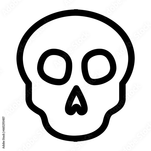 skull and crossbones day of the dead icon illustration