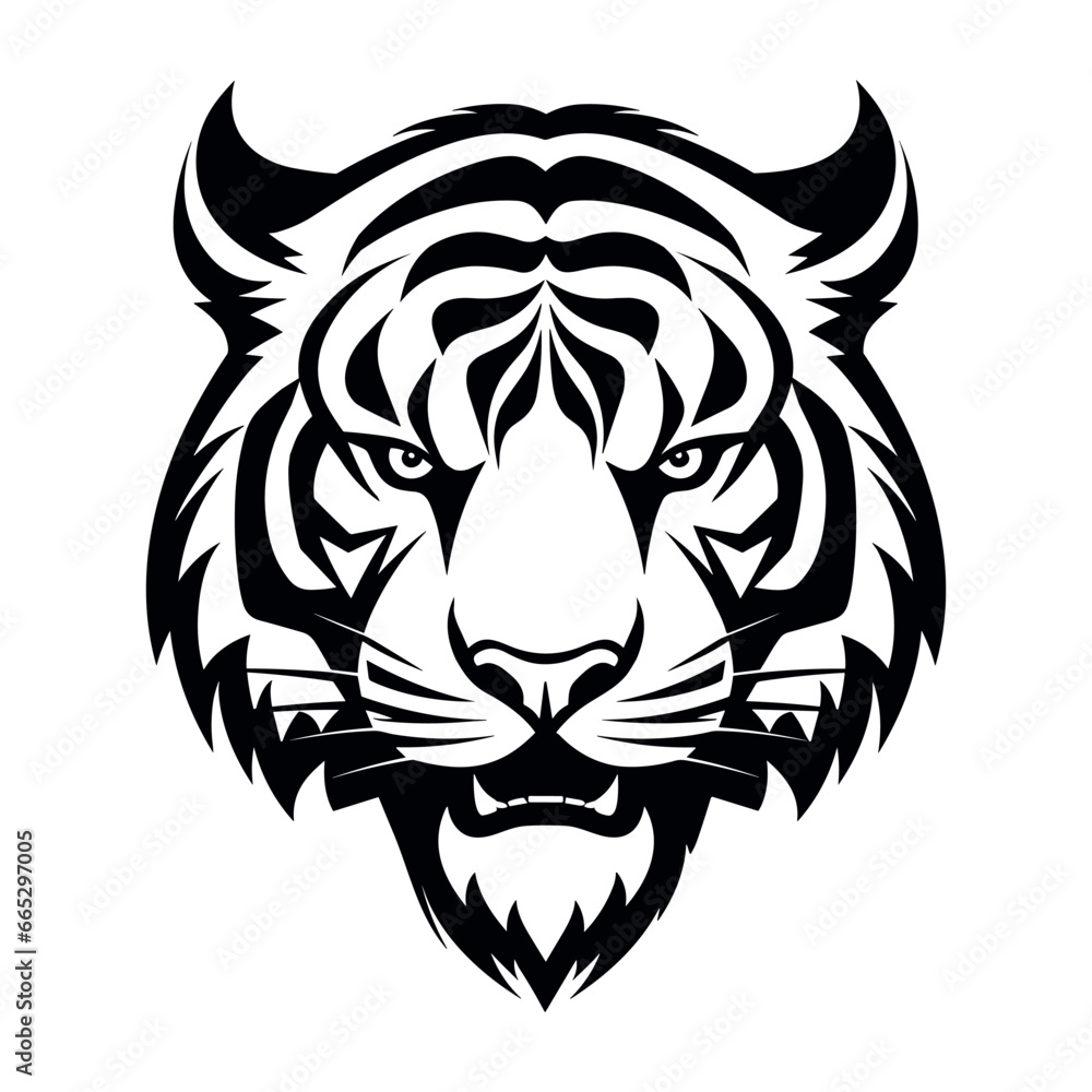 Tiger Stripes Logo Emblem Vector Artwork for Fearless Branding Tiger Stripes Logo Emblem Vector Artwork for Fearless Branding