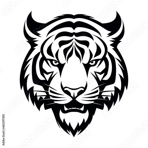 Tiger Stripes Logo Emblem Vector Artwork for Fearless Branding