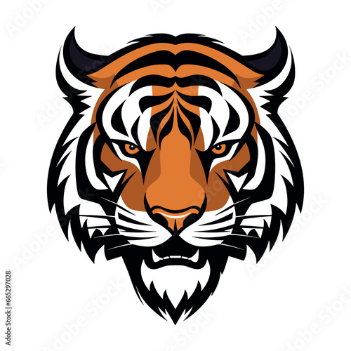 Tiger King Logo Mascot Vector Illustration for Bold Branding