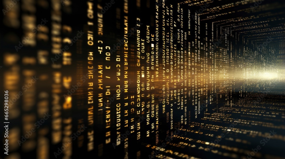 An abstract digital background with binary code and AI algorithms running in the background. An abstract digital background with binary code and AI algorithms running in the background.